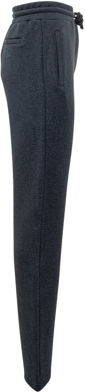 Etro Jogger Con Coulisse E Motivo Paisley Navy