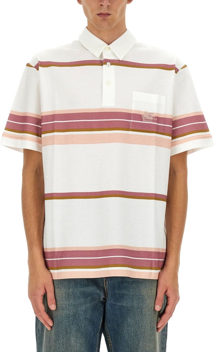 Etro Polo Shirt With Pegasus Embroidery Wit