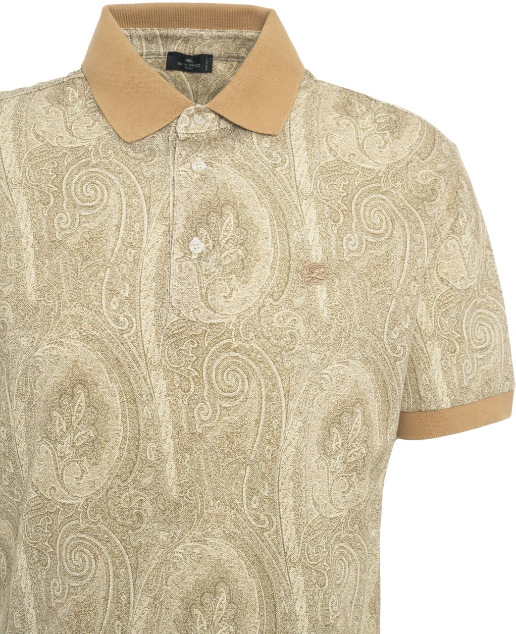 Etro Polo shirt with paisley print Beige