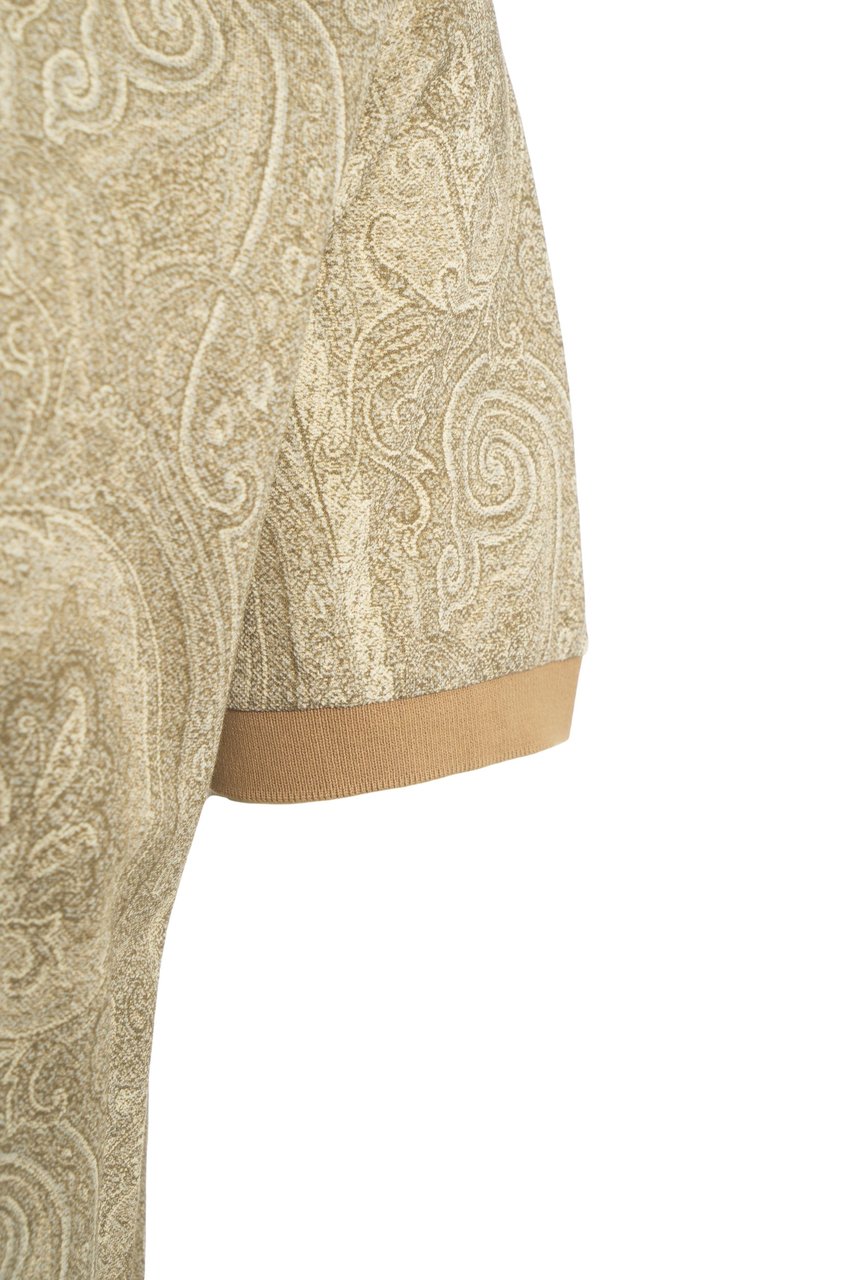 Etro Polo con stampa paisley Beige
