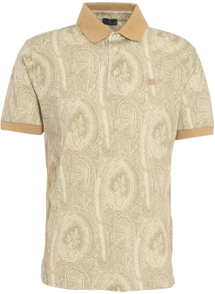 Etro Polo con stampa paisley Beige