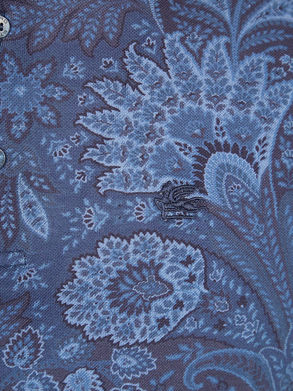 ETRO POLO ROMA Lichtblauw