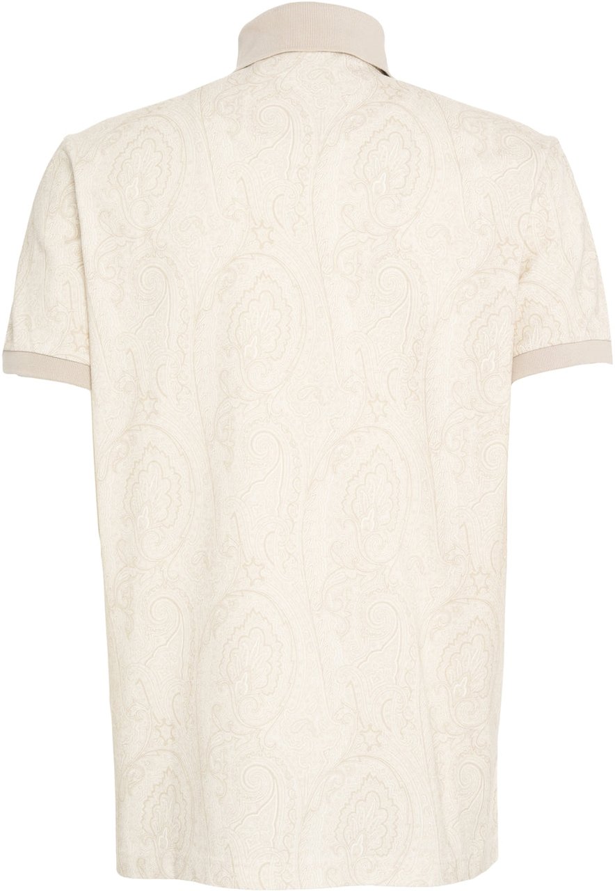 Etro Polo shirt with paisley pattern Beige