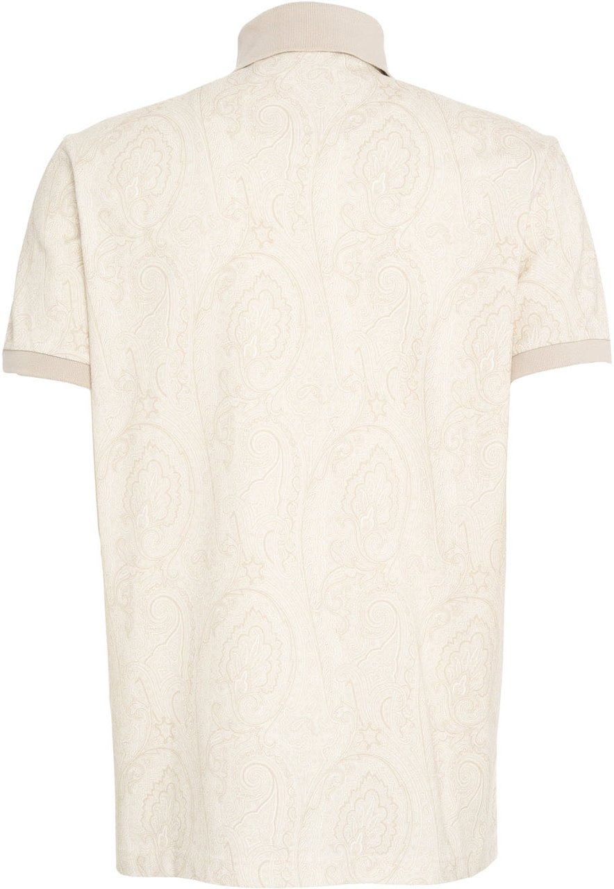 Etro Polo shirt with paisley pattern Beige