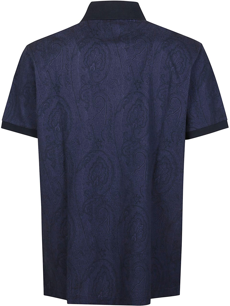 Etro Short Sleeve Roma Polo Shirt Blue Blauw