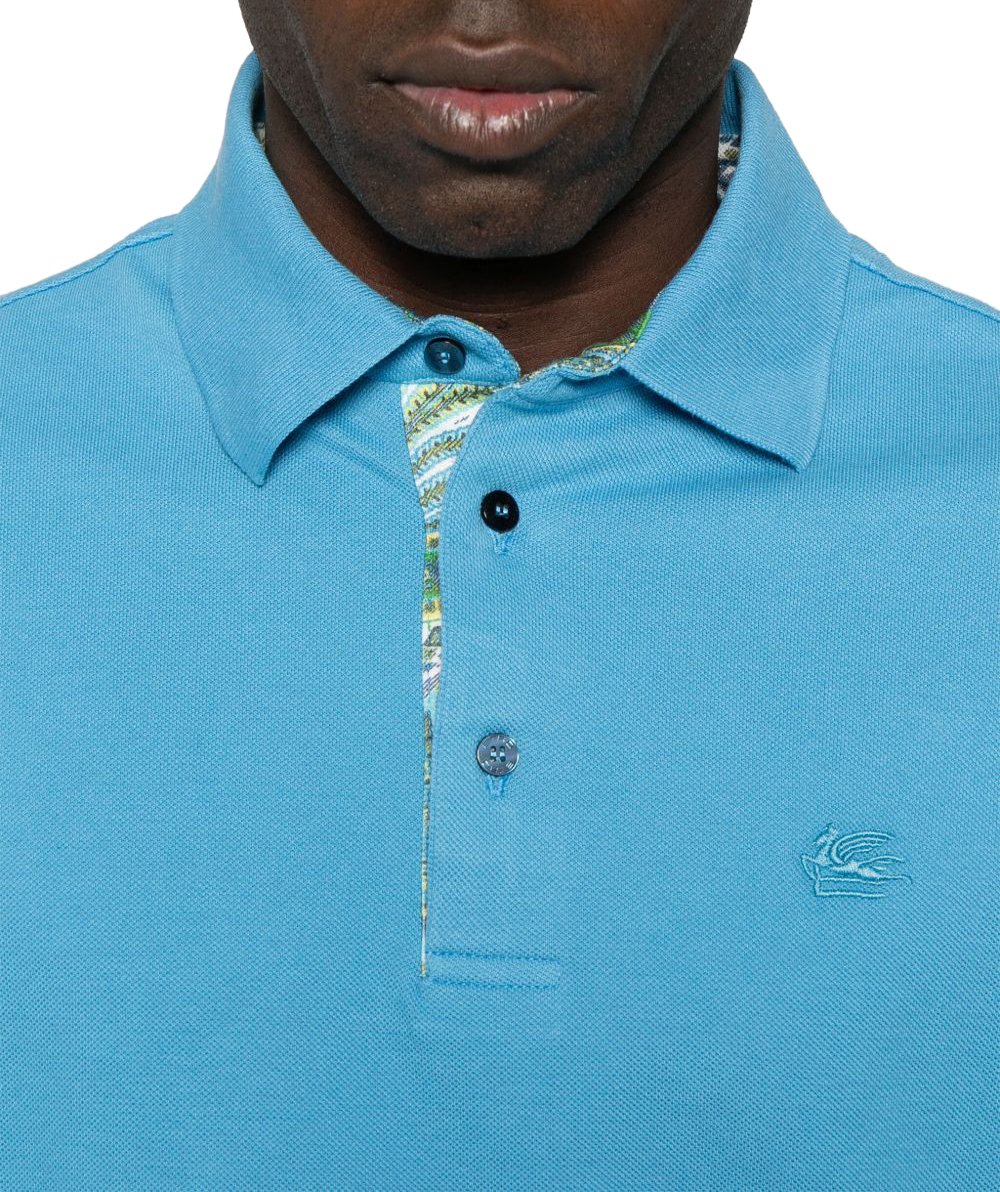 Etro Etro T-shirts and Polos Light Blue Blauw