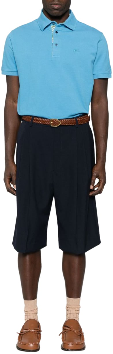 Etro Etro T-shirts and Polos Light Blue Blauw