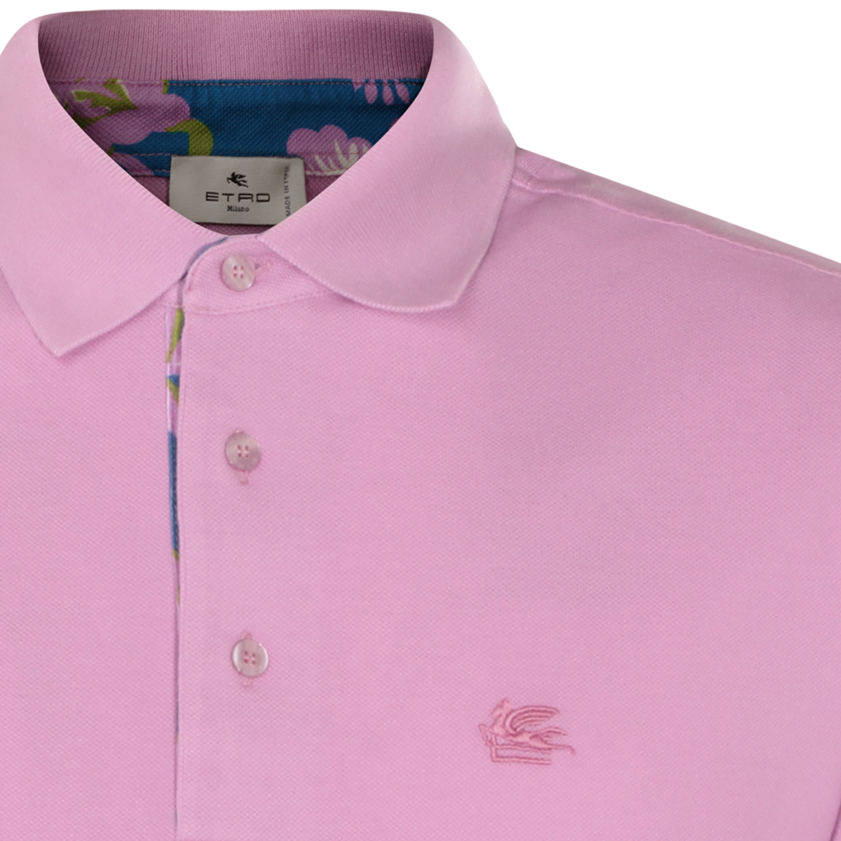 Etro Classic Light Pink Polo Shirt Roze