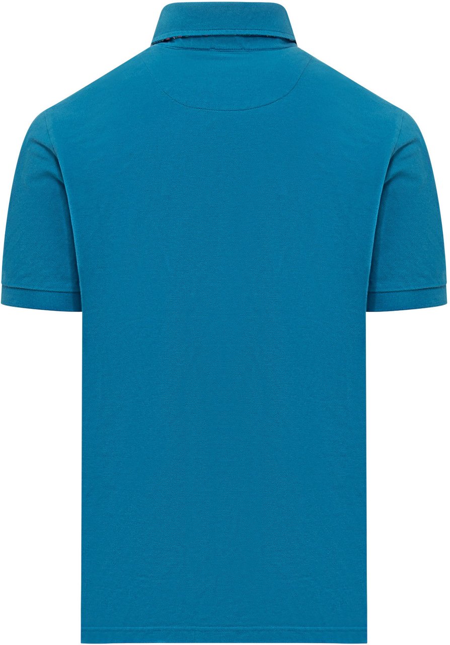 Etro Polo A Maniche Corte Navy