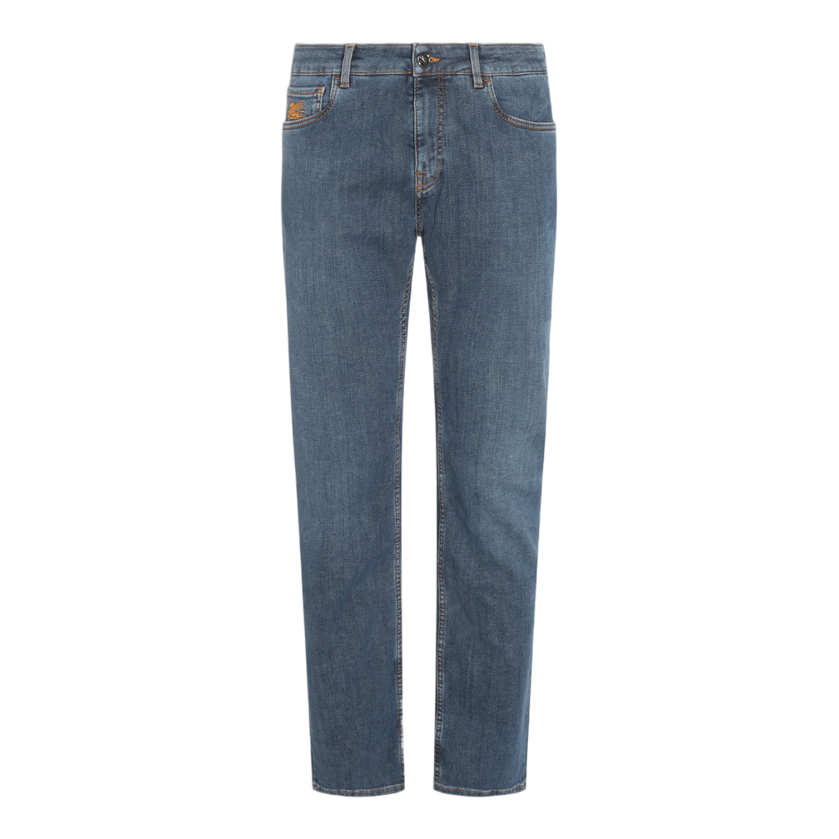 Etro Straight-leg Denim Jeans with Classic Design Elements Blauw