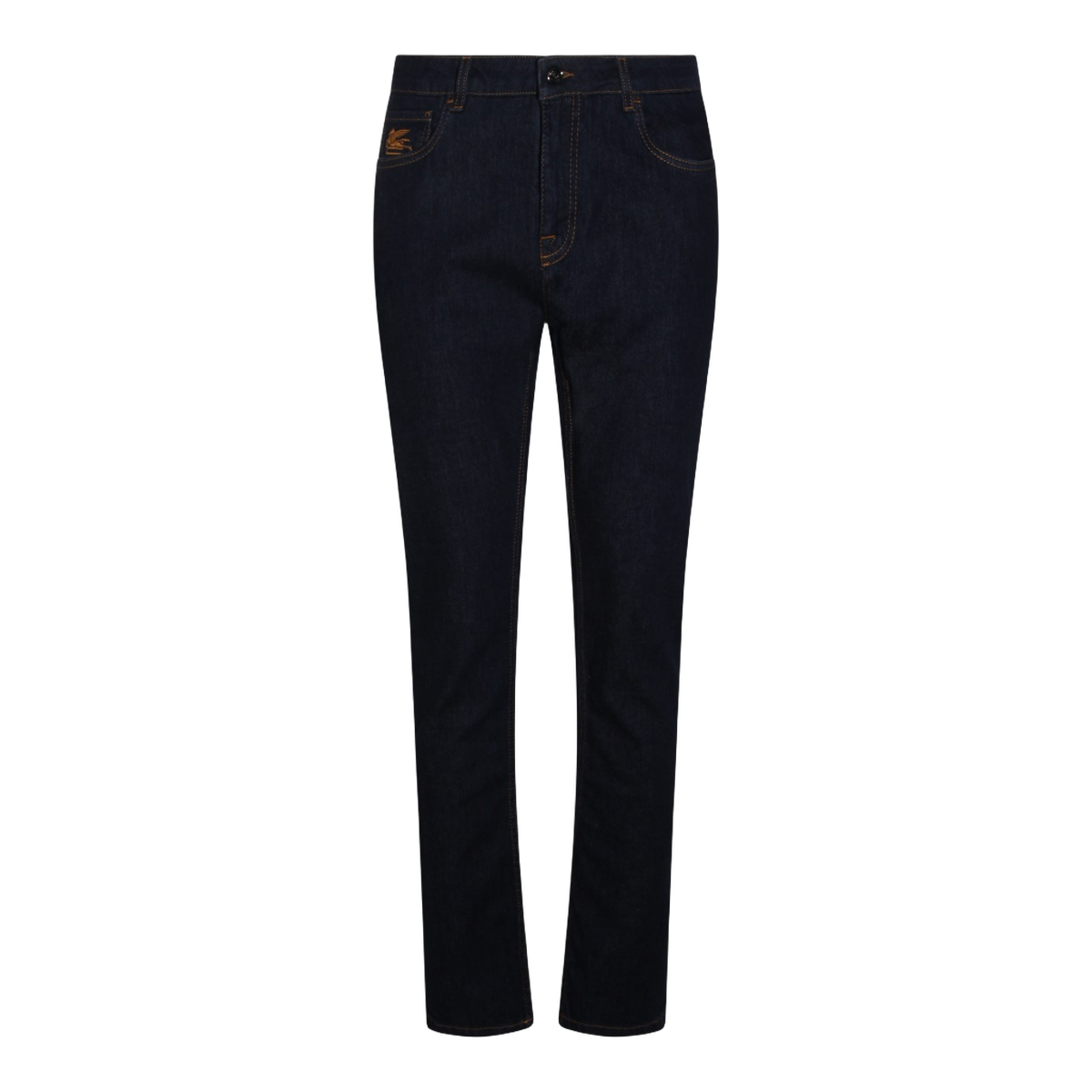 Etro Straight Cut Blue Denim Jeans Blauw