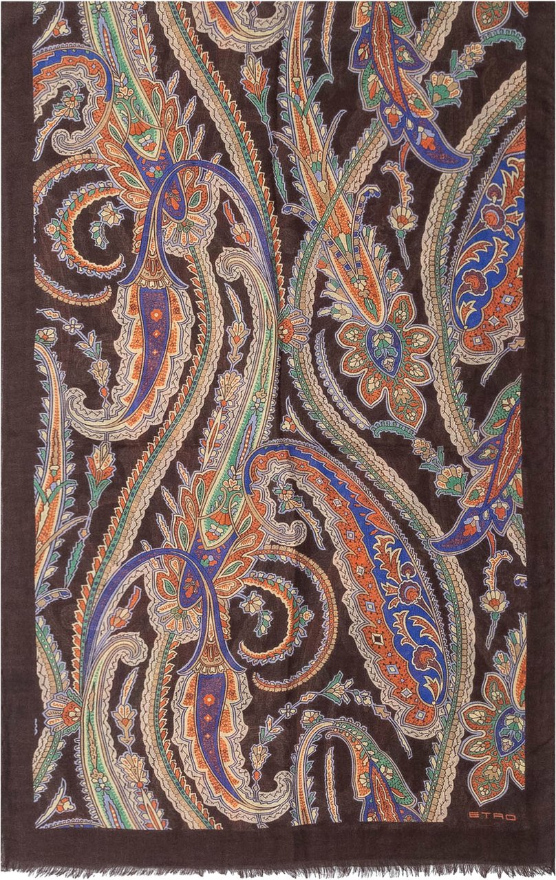 Etro Sciarpa con Motivo Paisley Bruin