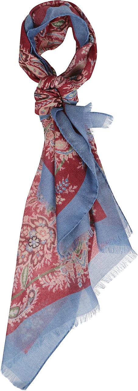 Etro Tosca Scarf Blue Blauw