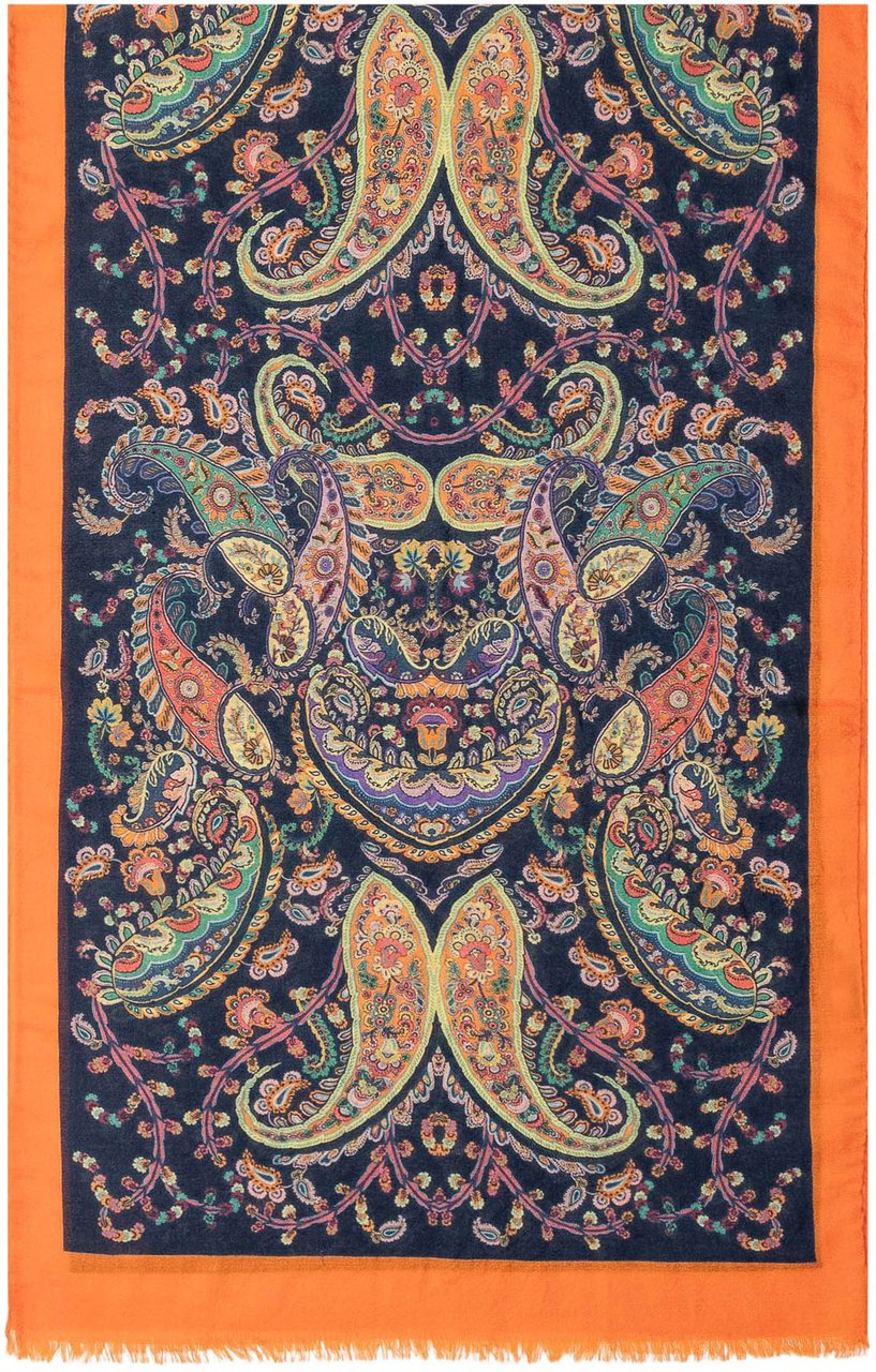 Etro Sciarpa Tosca Navy