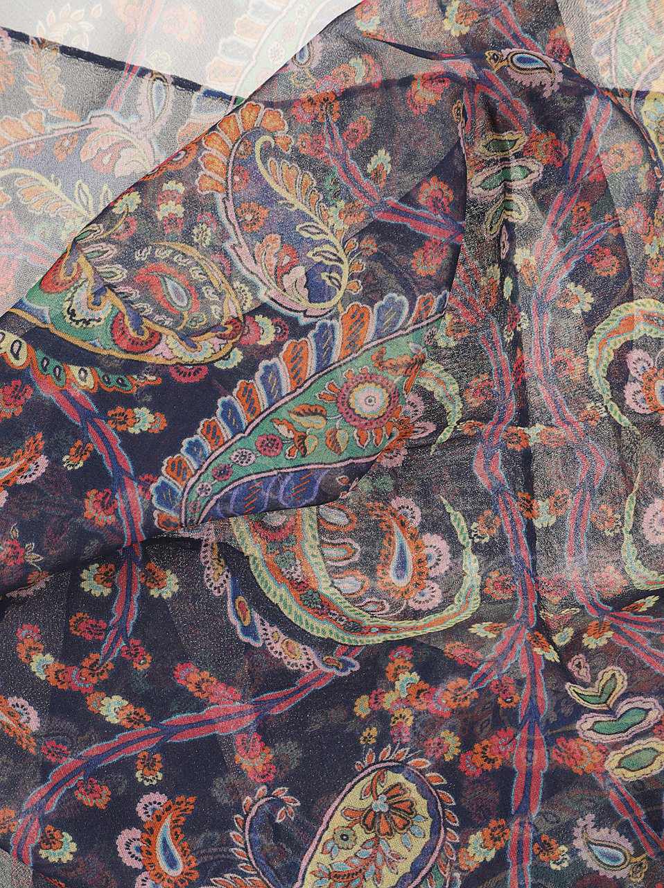 Etro Tosca Scarf Blue Blauw