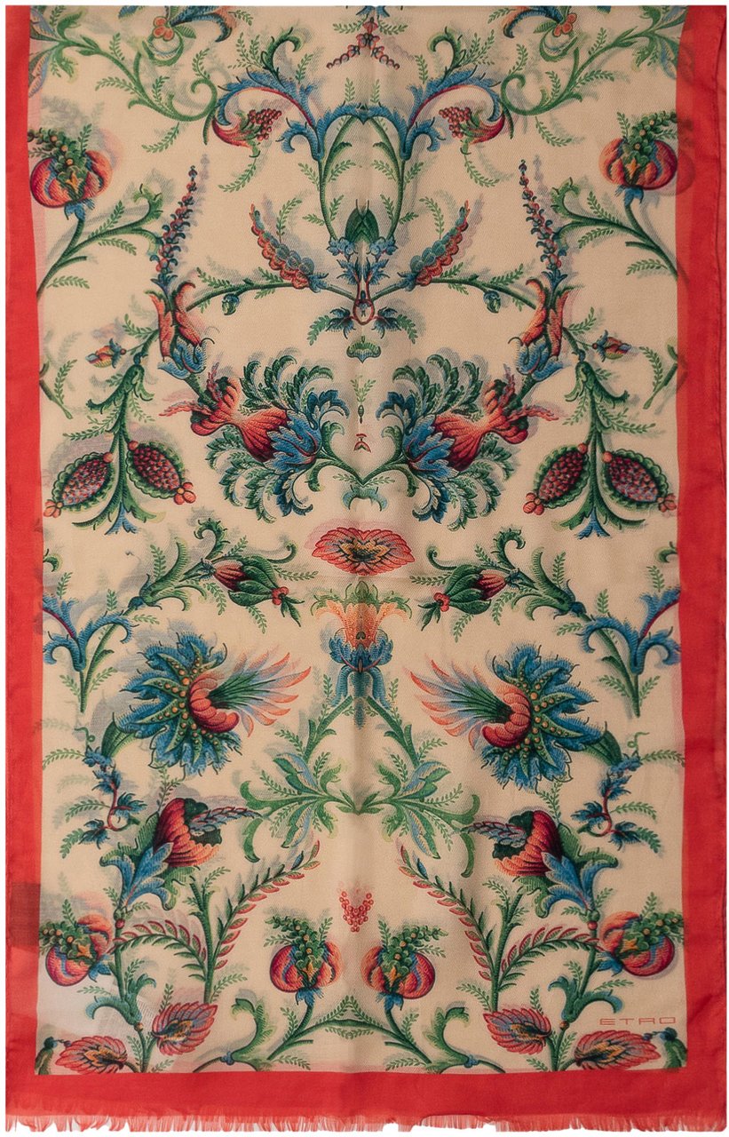 Etro Sciarpa con motivo ornamentale multicolore Divers