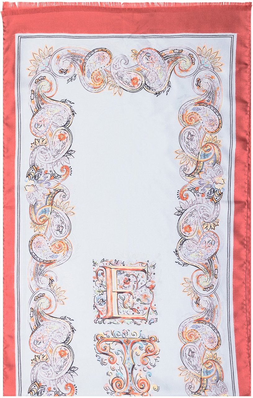 Etro Sciarpa Con Motivo Paisley Roze