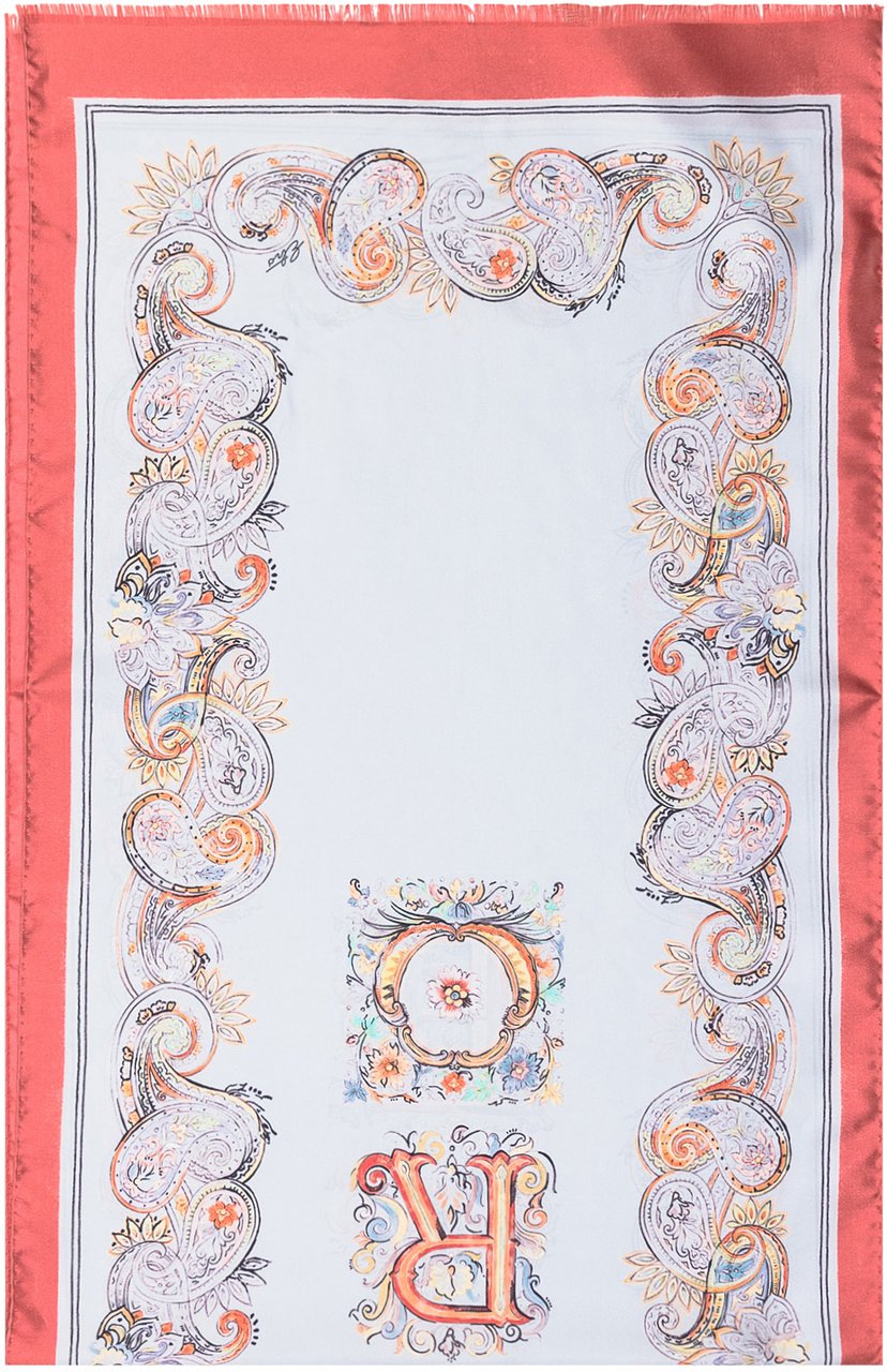 Etro Sciarpa Con Motivo Paisley Roze