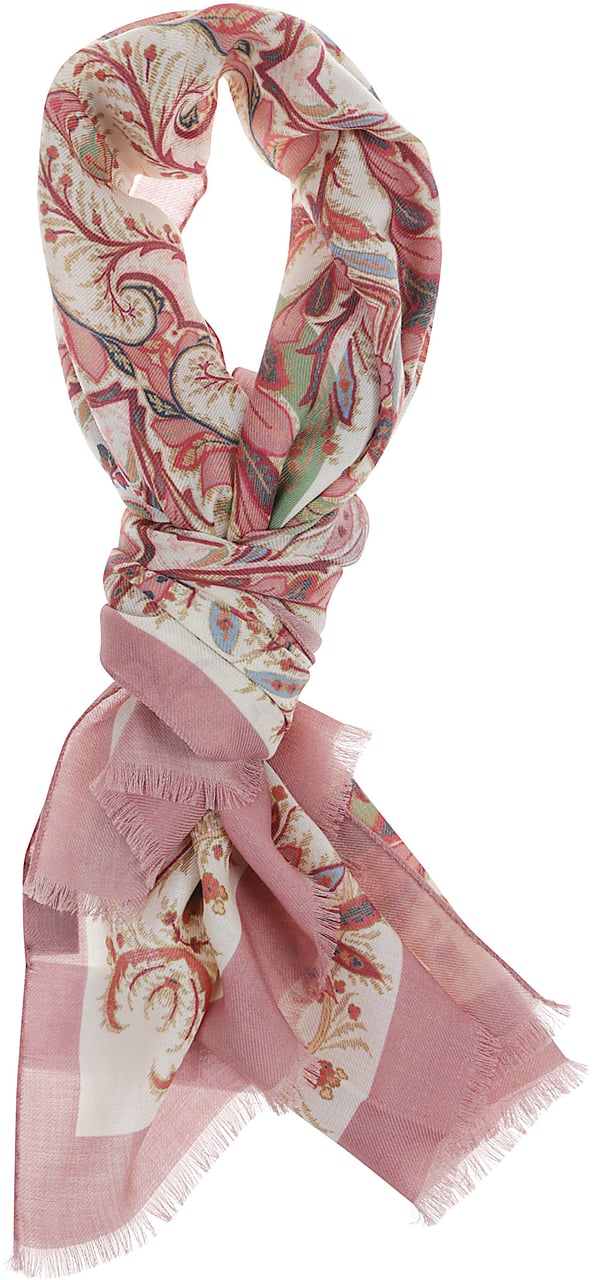 Etro Boheme Scarf White Wit