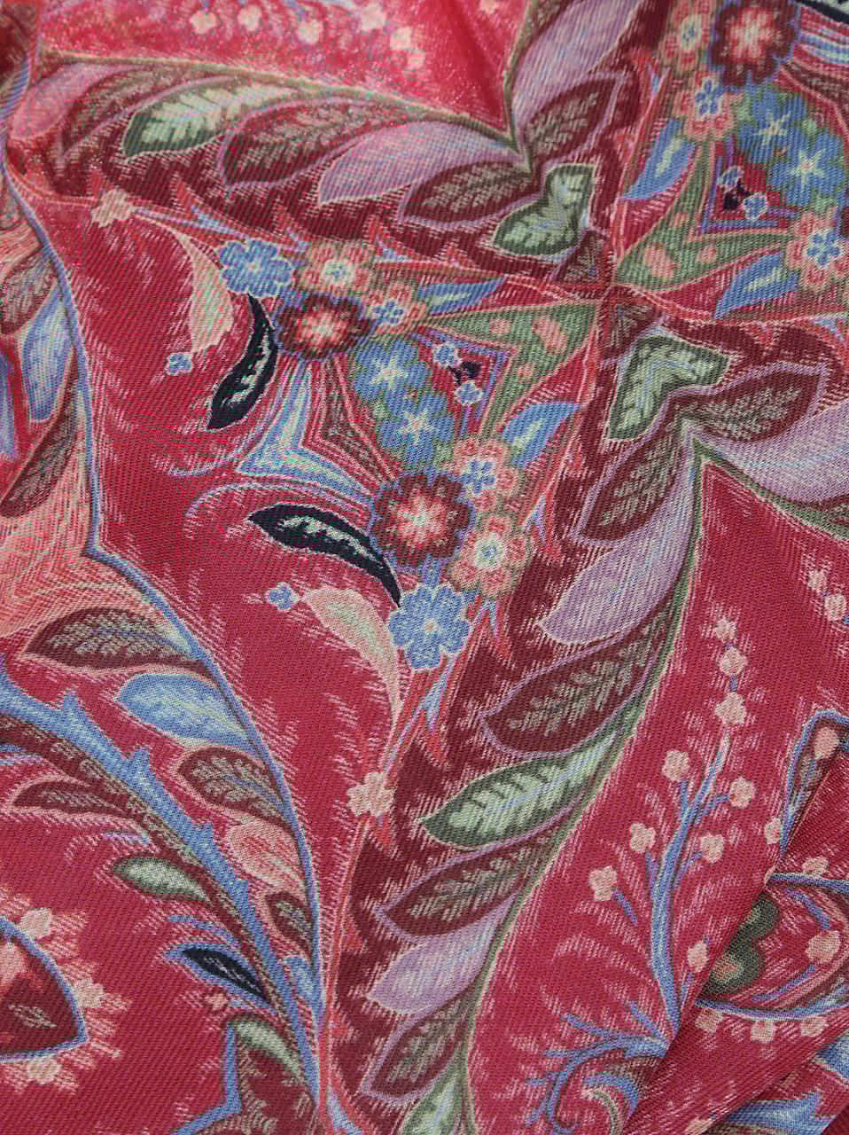 Etro Boheme Scarf Red Rood