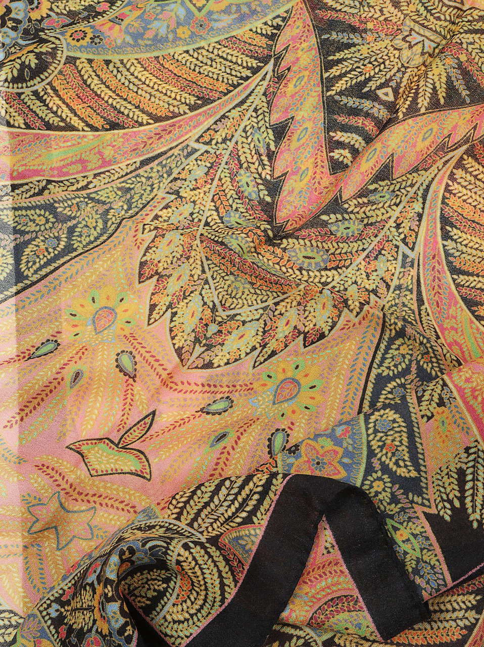 Etro Boheme Scarf Blue Blauw