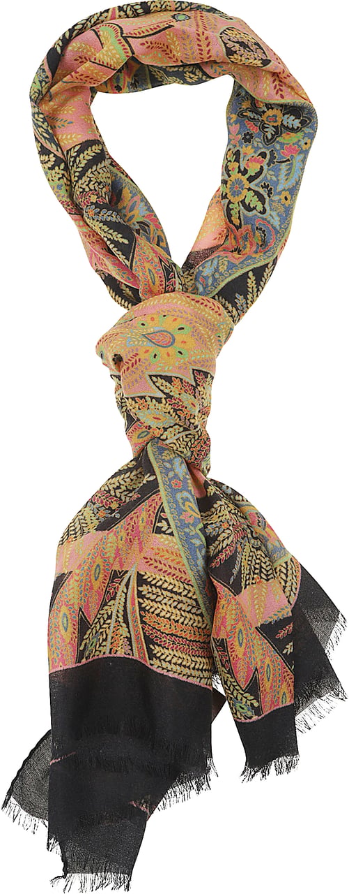 Etro Boheme Scarf Blue Blauw
