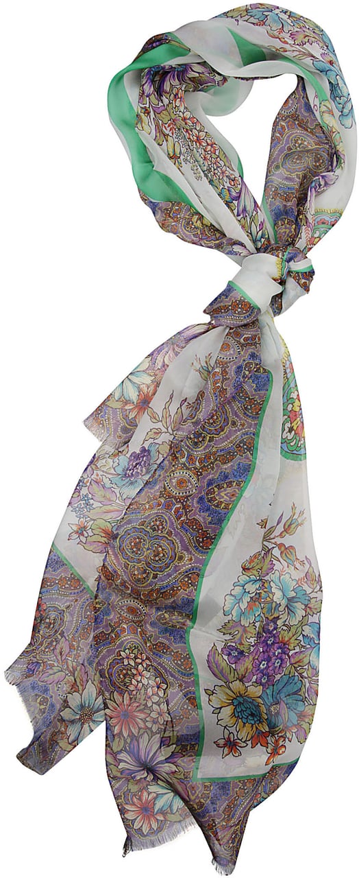 Etro Nabucco Scarf Green Groen