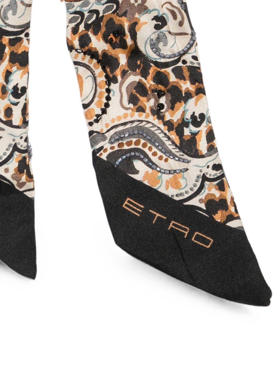 Etro Scarfs Black Beige
