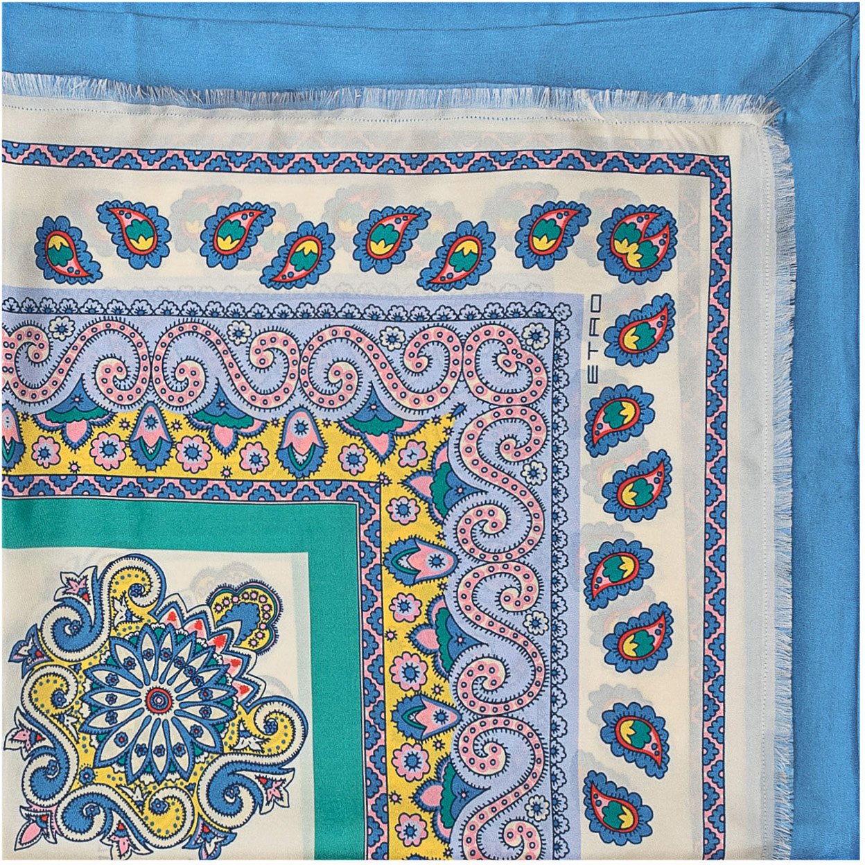 Etro Foulard Turandot Blauw