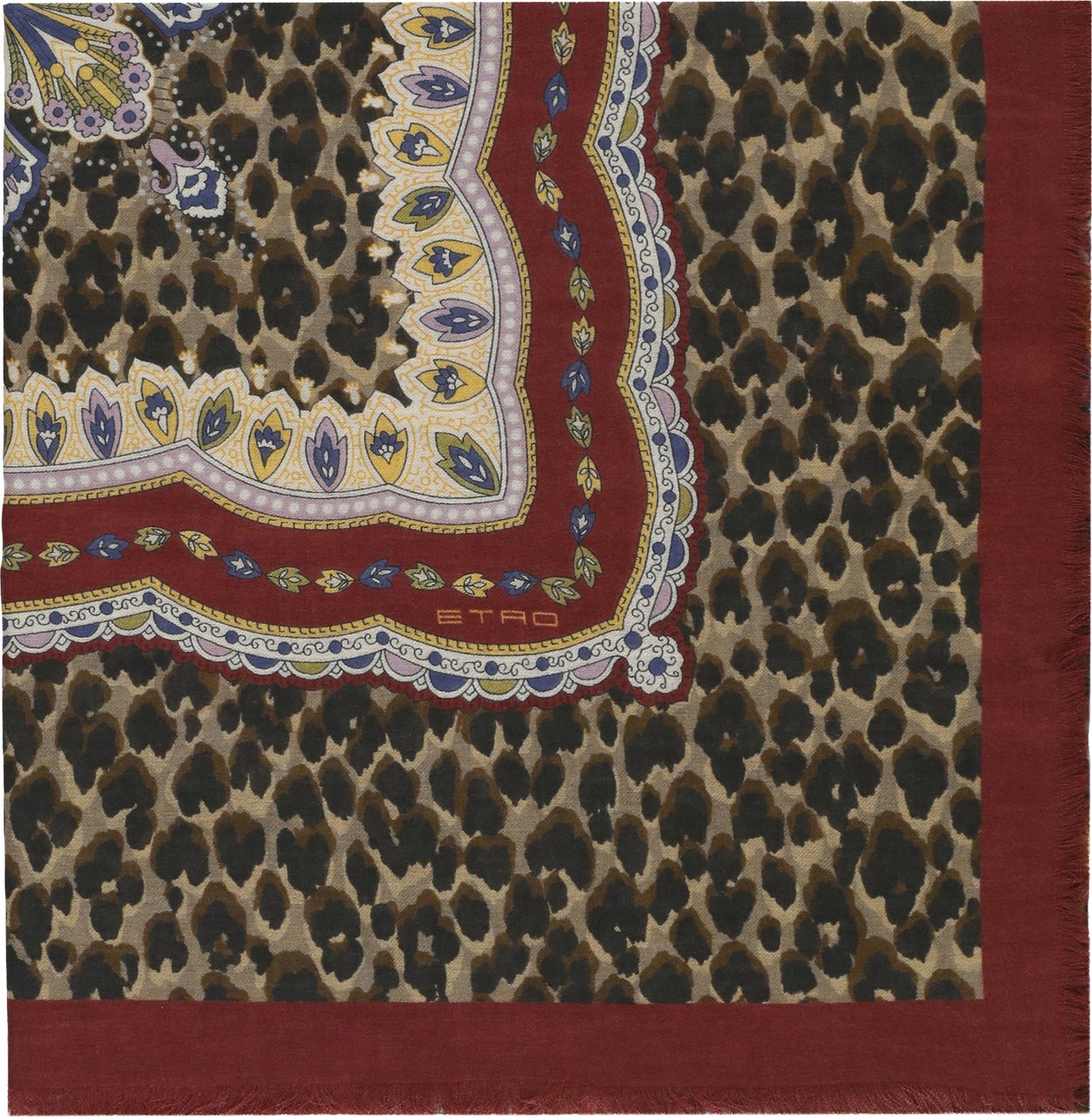 Etro Scarfs Burgundy Beige