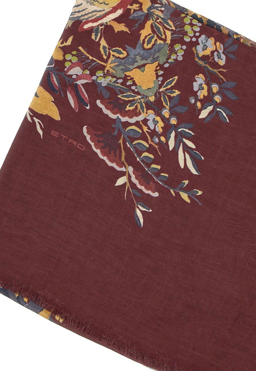 Etro Scarfs Red Maroon