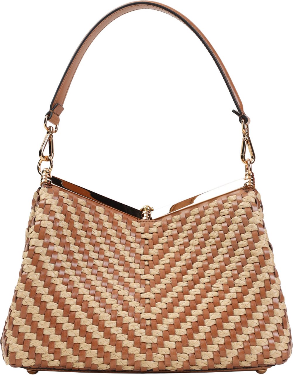 Etro Vela M Rafia Shoulder Bag Divers