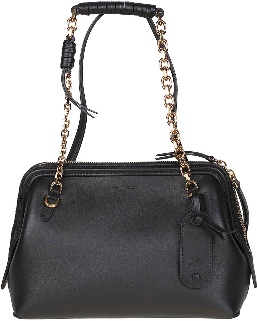 Etro Small Doctor Shoulder Bag Black Zwart
