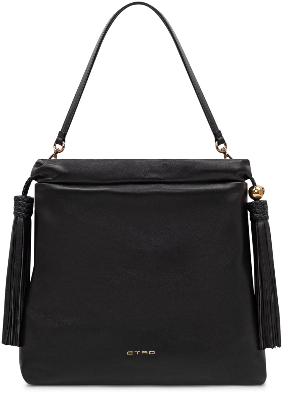 Etro Borsa a Spalla con Nappine e Manico Singolo Zwart