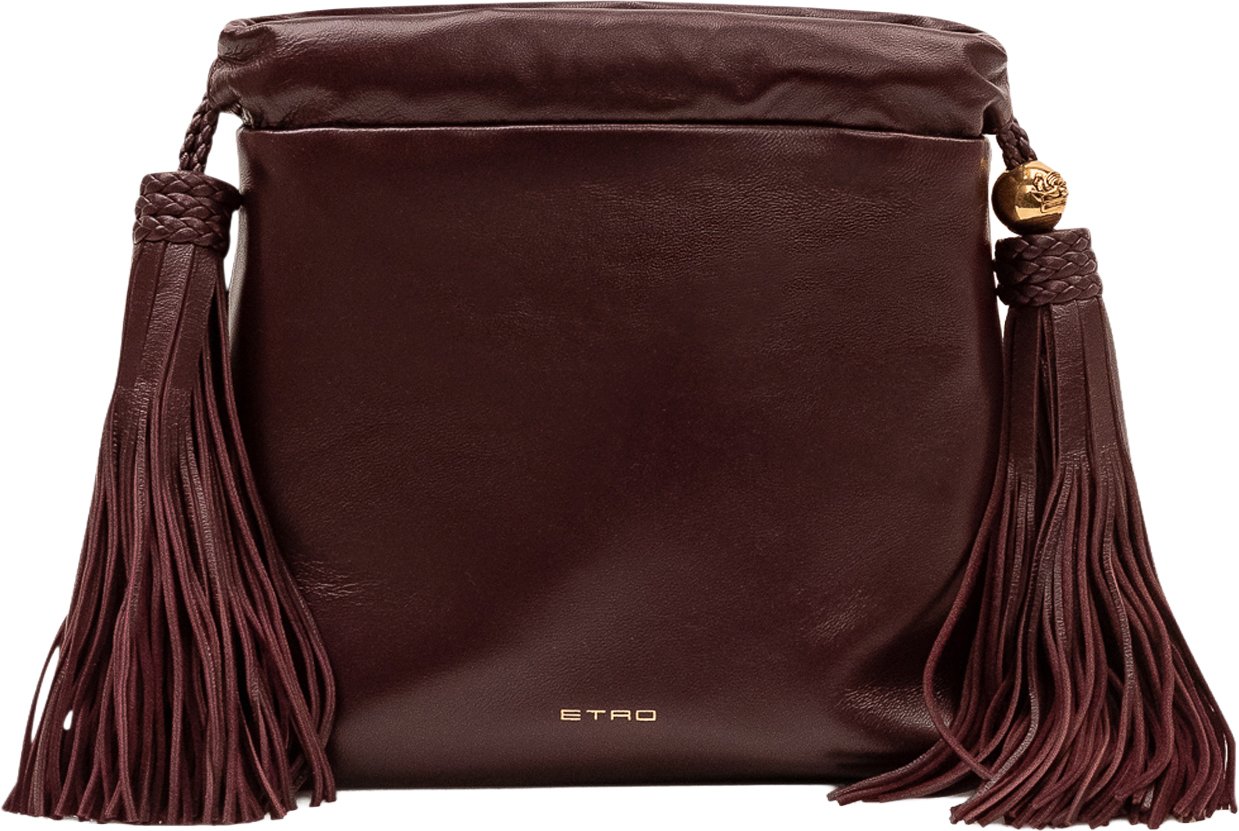 Etro Pochette con Nappe Laterali Bruin