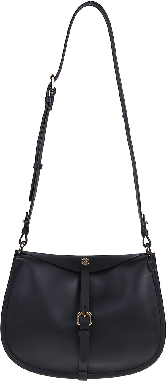 Etro Medium Pony Crossbody Bag Black Zwart