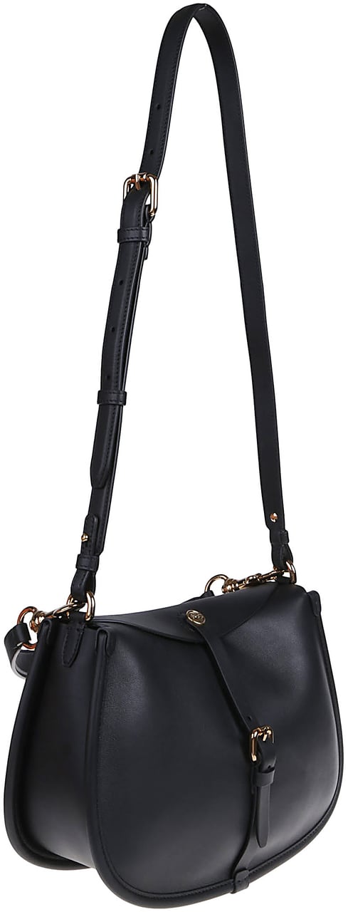 Etro Medium Pony Crossbody Bag Black Zwart