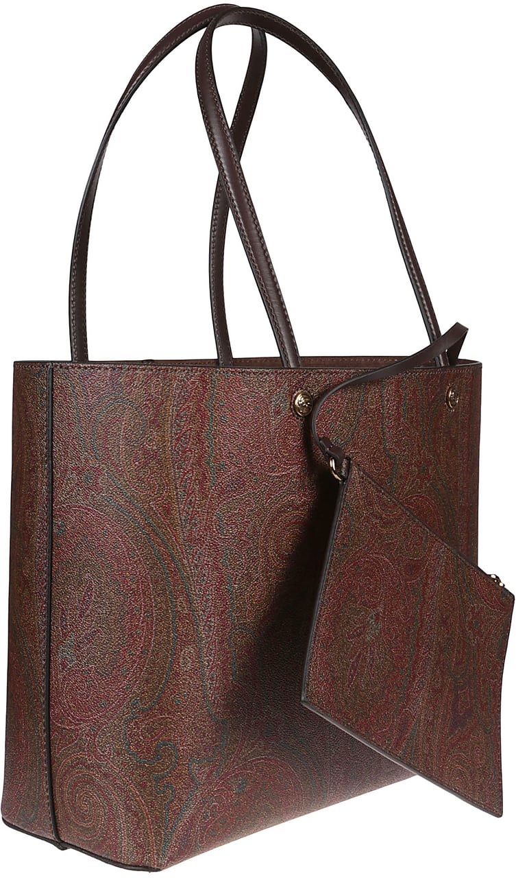 Etro Medium Essential Shopping Bag Brown Bruin