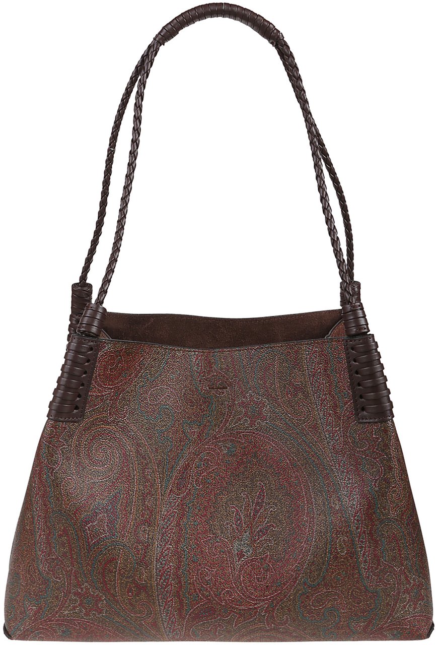 Etro Medium Libra Arnica Shopping Bag Brown Bruin