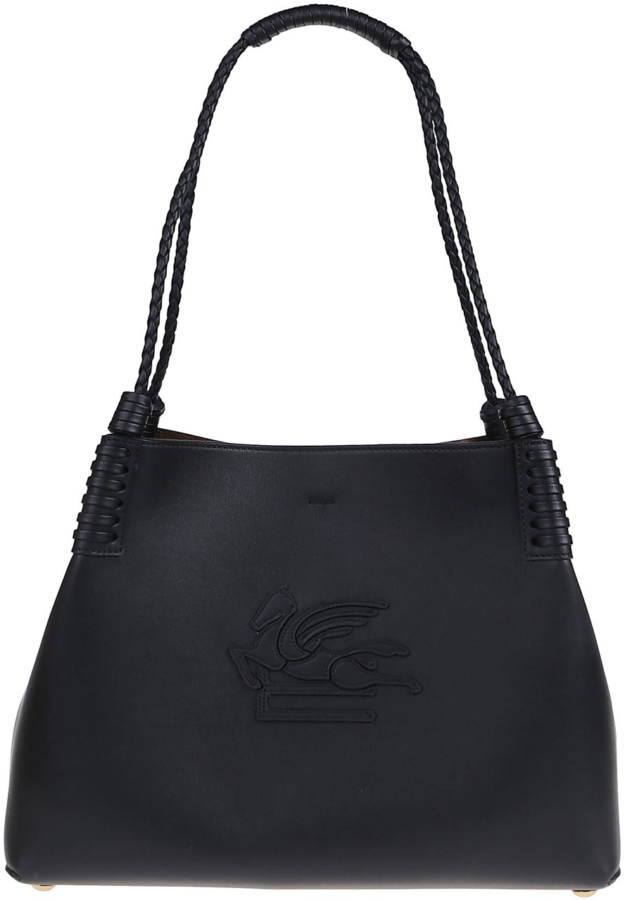 Etro Small Libra Shopping Bag Black Zwart