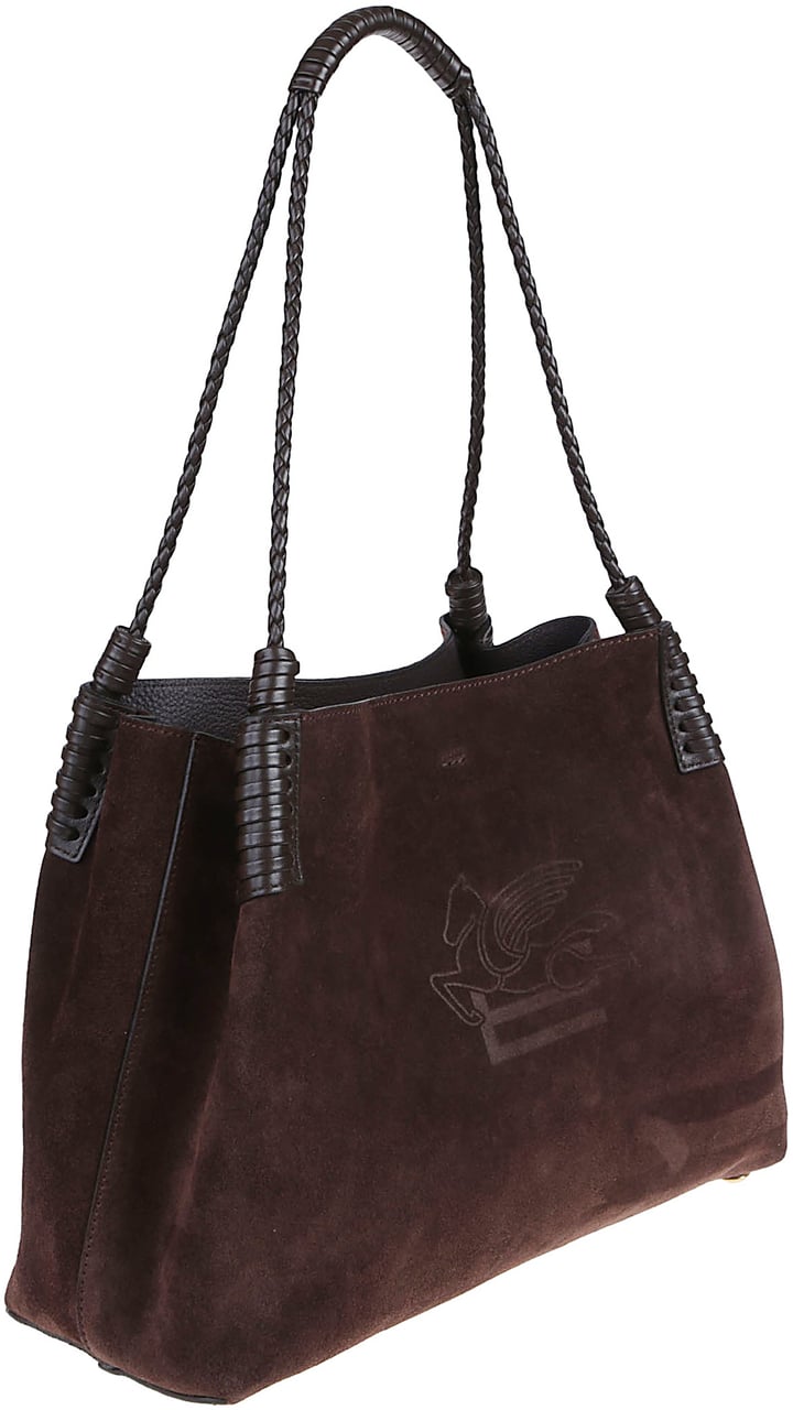 Etro Small Libra Shopping Bag Brown Bruin