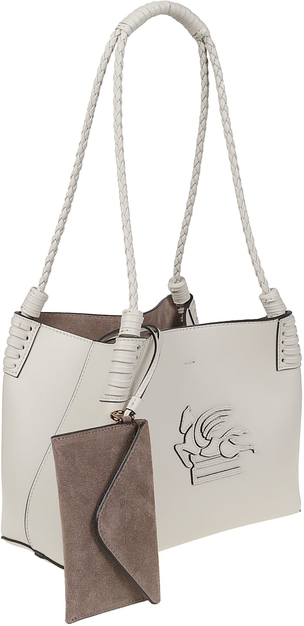 Etro Small Libra Shopping Bag White Wit