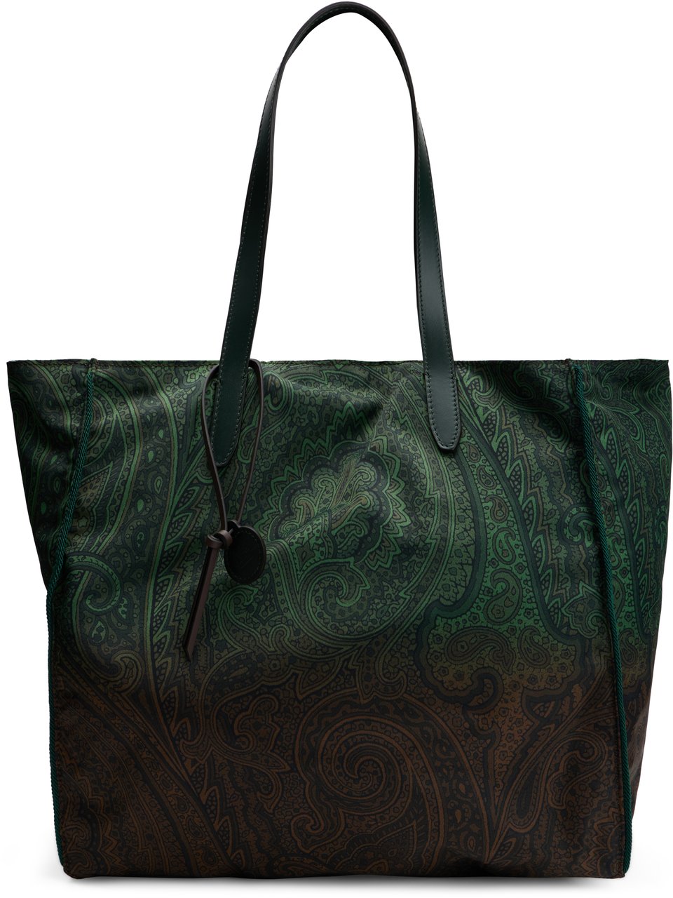 Etro Elegant tote bag with paisley pattern Groen