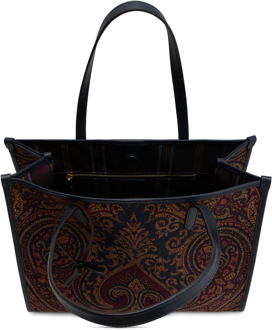 Etro Tote bag with paisley pattern Bruin