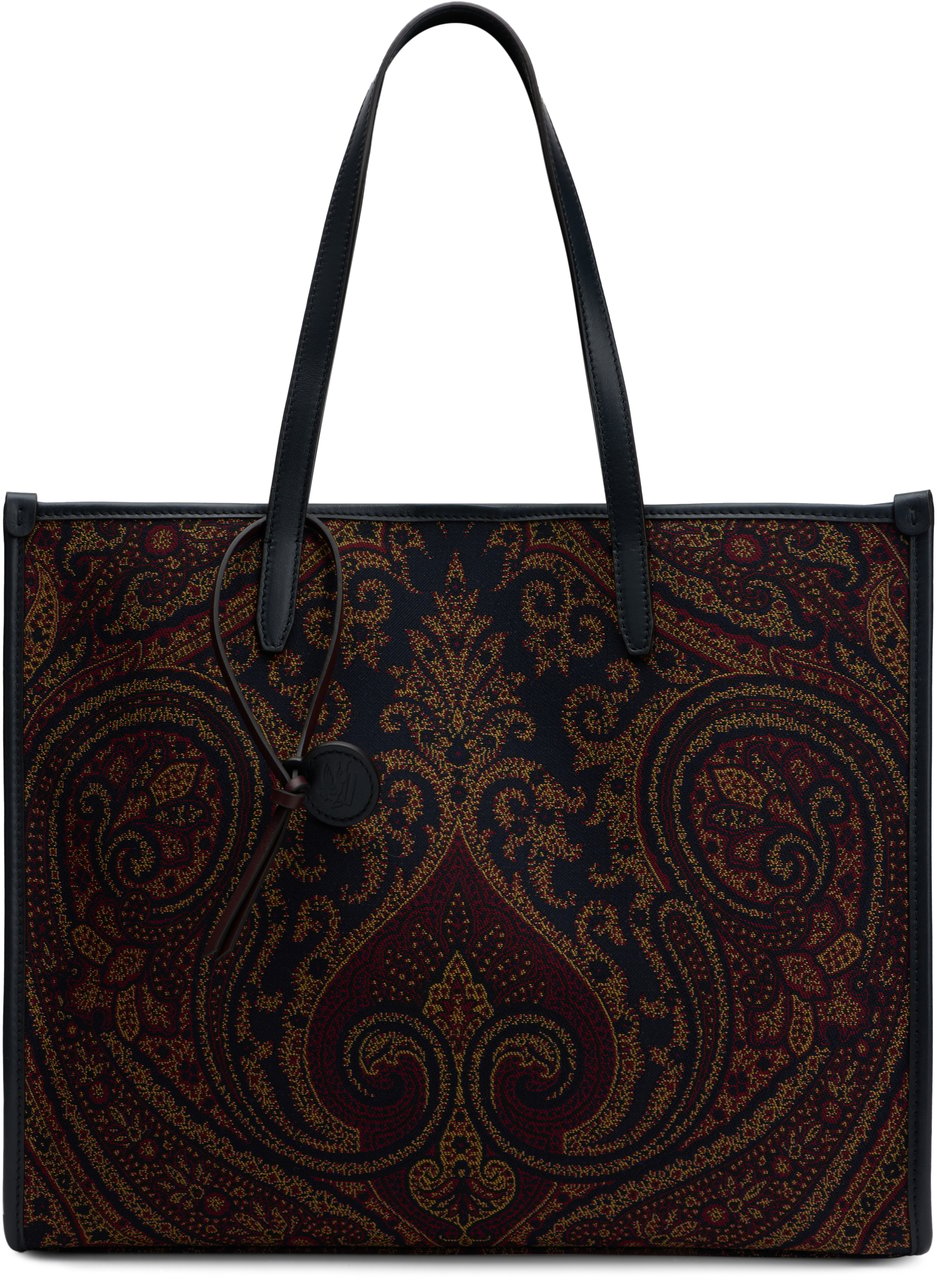 Etro Tote bag with paisley pattern Bruin