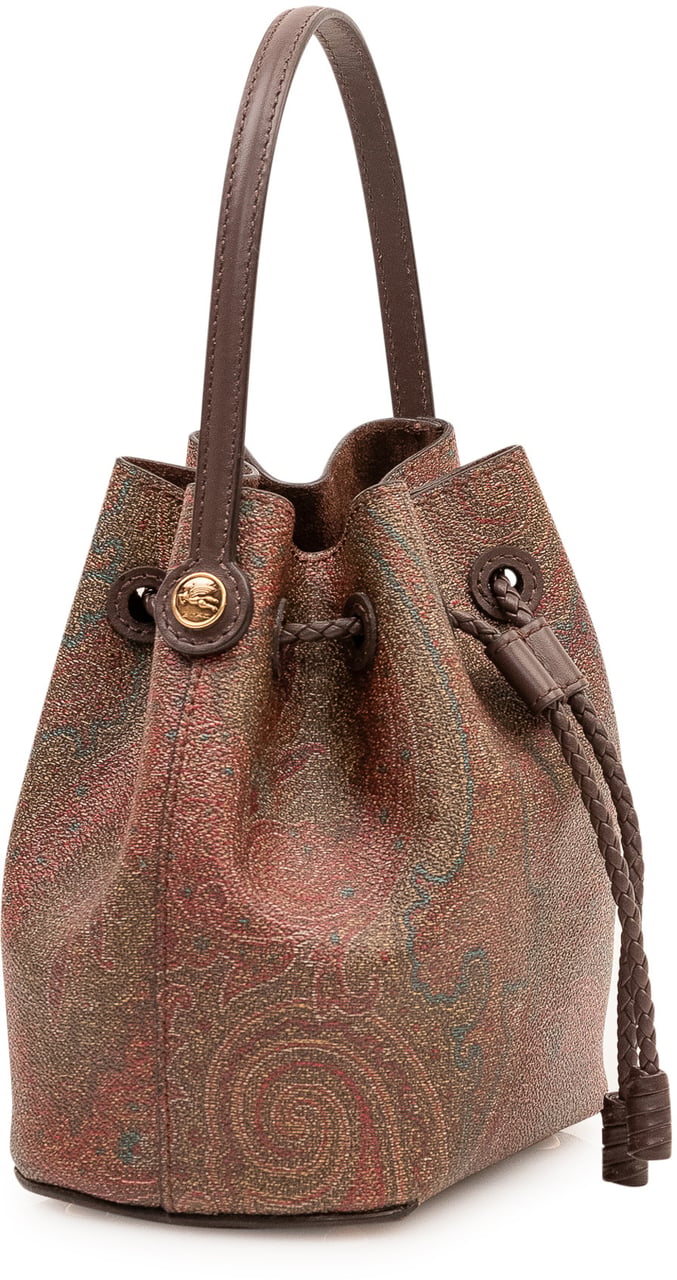 Etro Borsa a Secchiello con Stampa Paisley Bruin