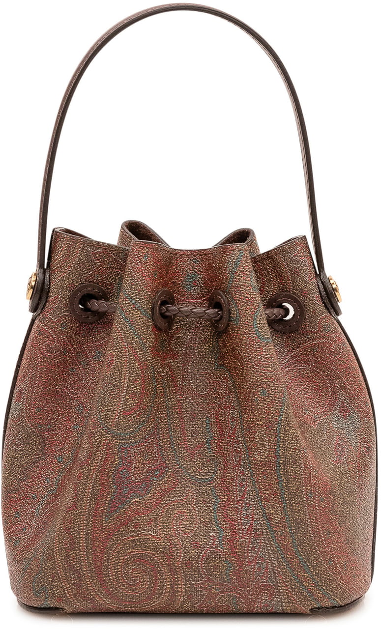 Etro Borsa a Secchiello con Stampa Paisley Bruin
