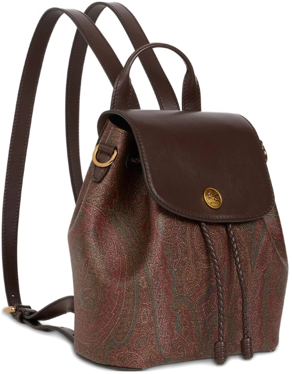 Etro Arnica Compact Paisley Patterned Small Backpack Grijs