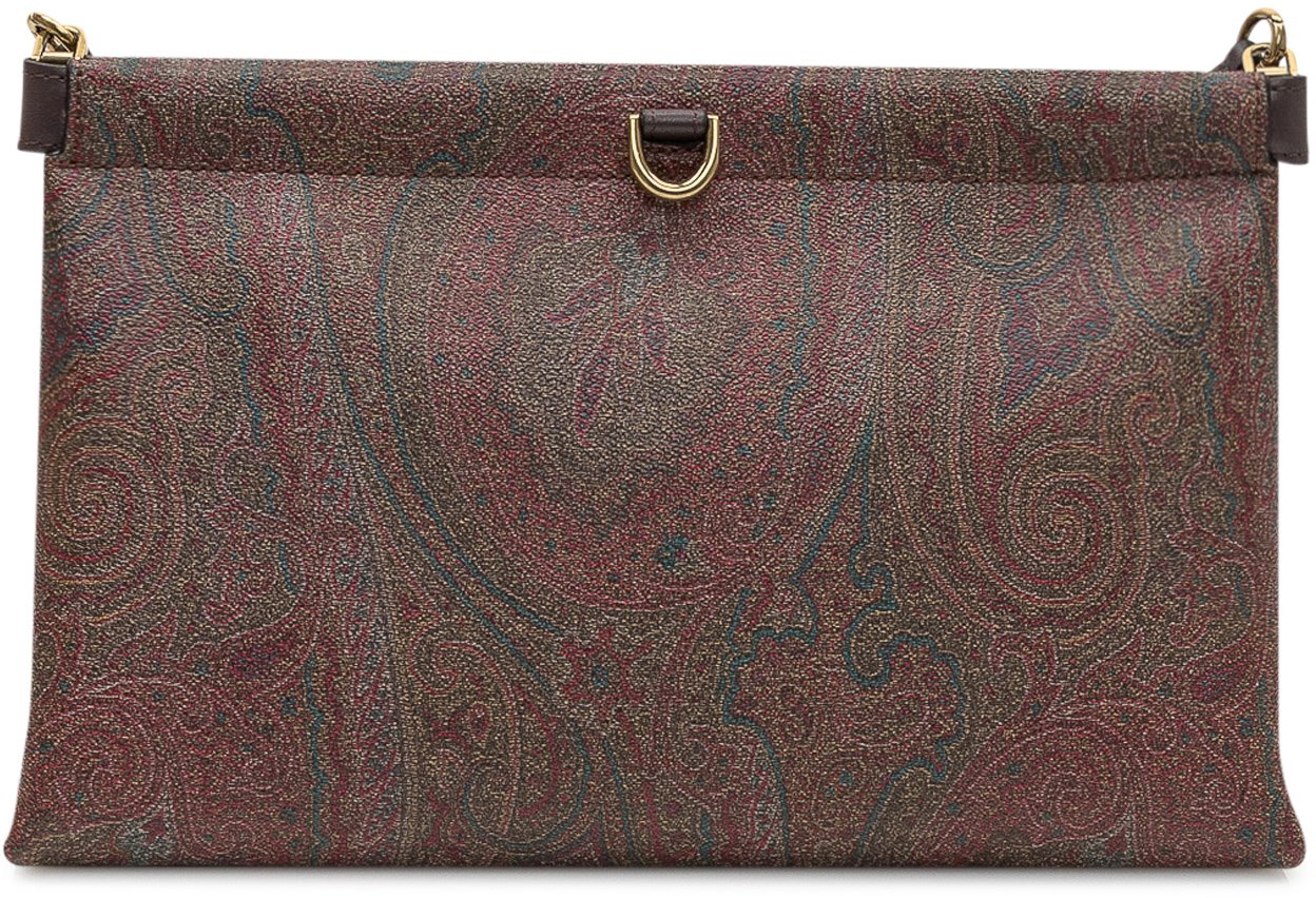 Etro Etro Pochette in Tessuto Paisley Bruin