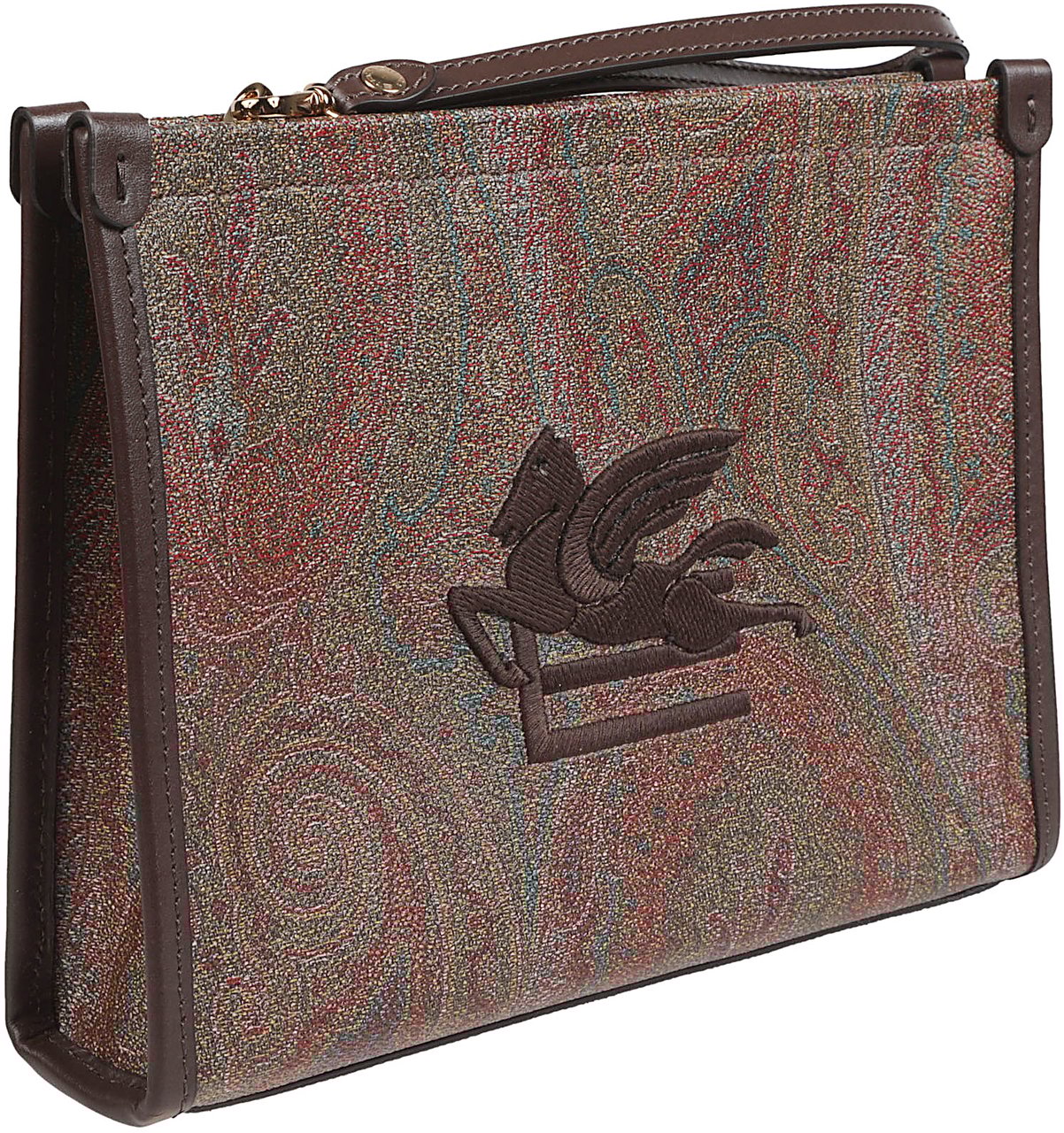 Etro Medium Arnica Pochette Brown Bruin